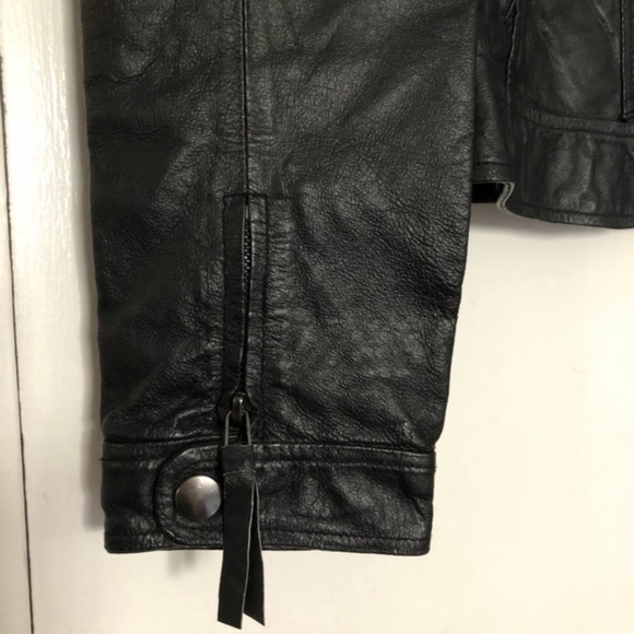 BB Dakota Black Leather Jacket - Small - Picture 5 of 8